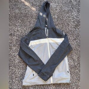 Marine Layer Charcoal and Light Gray Sport Hoodie